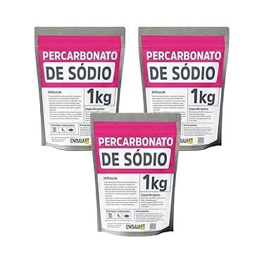 Imagem de Alvejante Sem Cloro Percarbonato de Sódio - Limpeza Doméstica Roupas Brancas e Coloridas (3Kg)