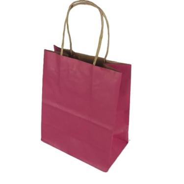 Imagem de Sacola LC Liso Papel Kraft Natural Alça Natural 13,5x8x16 c/10un (Pink)