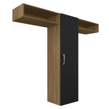 Imagem de Armário De Cozinha Suspenso 3 Peças Luisa Bore/pret - Móveis Arapongas