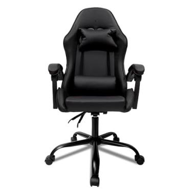 Imagem de Cadeira Gamer Preta - Ergonômica e Confortável, Ideal para Longas Sessões de Jogos e Escritório