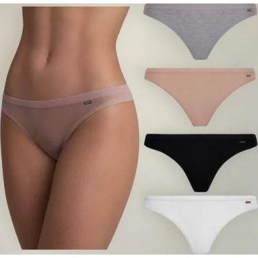 Imagem de Kit 5 Calcinhas Loba Tanga De Algodão Lupo Conforto E Maciez Cor:Sorti