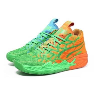 Imagem de Novetra Botas de basquete masculinas malha respirável, calçados esportivos e lazer da moda(Multi-colored1,43 BR)