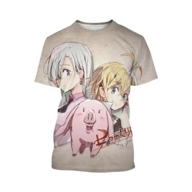 Imagem de Camiseta De Verão Com Personagem De Anime Impressa Em 3D, Design Criat