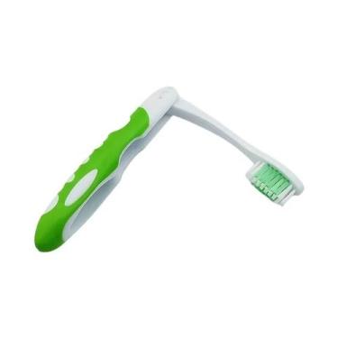 Imagem de Escova De Dente Portátil Manual Dobrável Para Viagem Cerdas Médias Sem