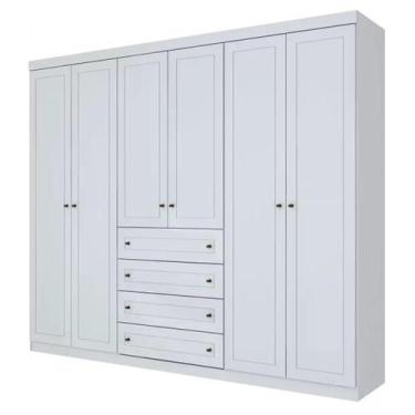 Imagem de Roupeiro Americano 06 Portas - Branco HP - Móveis Henn, Branco HP