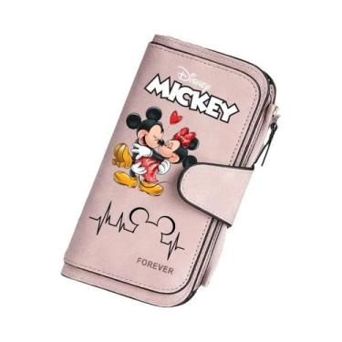 Imagem de Carteira Feminina Mickey Minnie Porta Cartões E Moedas Bolsas Feminina
