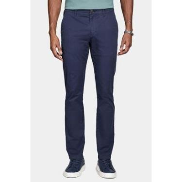 Imagem de Calça Aramis Chino Algodão Premium Básica Marinho-Masculino