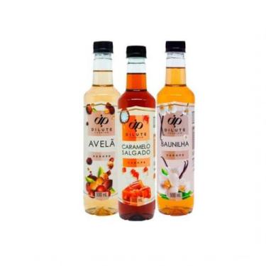 Imagem de Kit Cafeteria Dilute Drinks Avelã Baunilha Caramelo Salgado - Dilute P
