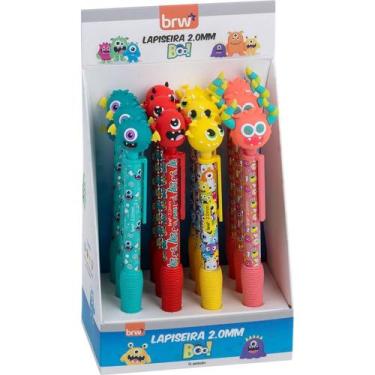 Imagem de Lapiseira 2.0MM Divert Boo Plástica BRW com Ponteira de Monstros Displ