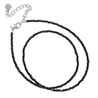 Imagem de tincolia Colar de contas de pedra natural, simples, multicolorido, perfeito como presente para melhores amigos, corrente de clavícula, diariamente/festa