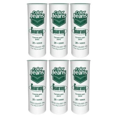 Imagem de Tinta Tecido Corante  6U  Color Jeans Tintol Guarany Verde