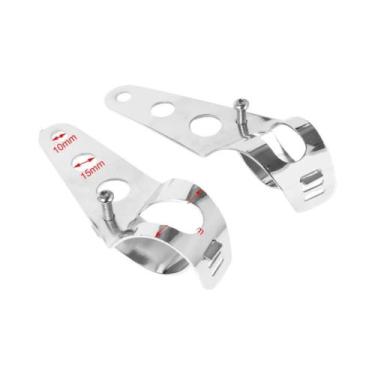 Imagem de Suporte Ajustável Universal Para Farol De Moto, Braçadeira De Fixação 