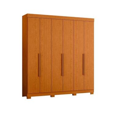 Imagem de Guarda Roupa Vinci 6 Portas 3 Gavetas Quarto Cinamomo - Albatroz
