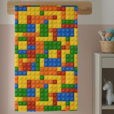 Imagem de Toalha Estampada Brinquedo Montar Lg Banho Conforto Qualidade Cores Vi
