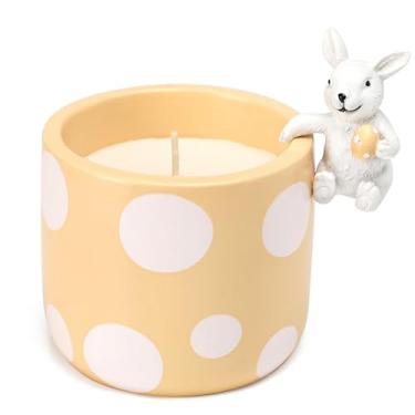 Imagem de Velas de Páscoa – Vela perfumada de girassol, vela de bolinhas com coelho fofo, presente de decoração de Páscoa para mulheres e meninas
