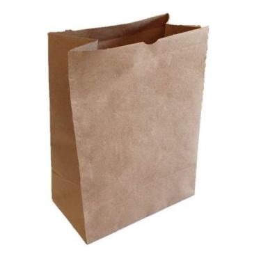 Imagem de Saco kraft delivery 24x10x18 (P) - 100 unds - LLV Embalagens