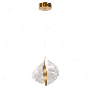 Imagem de Pendente Moderno Led Concha 3 Em 1 Bivolt Cor Dourado