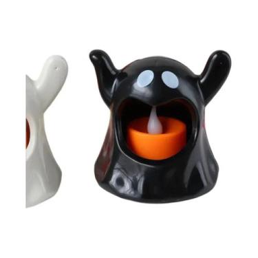 Imagem de Lâmpada Fantasma De Halloween Com Velas LED Sem Chama, Acessórios Deco