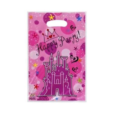 Imagem de Sacolas Plásticas De Bolinhas 20un. Lembrancinhas De Aniversário Infan