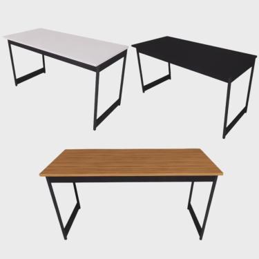 Imagem de Mesa Escrivaninha Estilo Industrial Computador Escritório 116 Cm Bia Camaleão