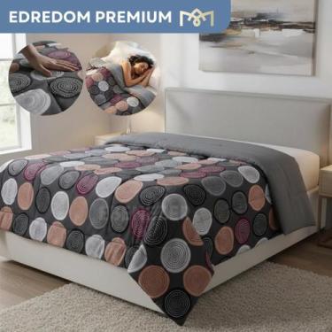 Imagem de Edredrom Queen Estampado 400 Fios Micropercal Extra Macio Conforto Pre