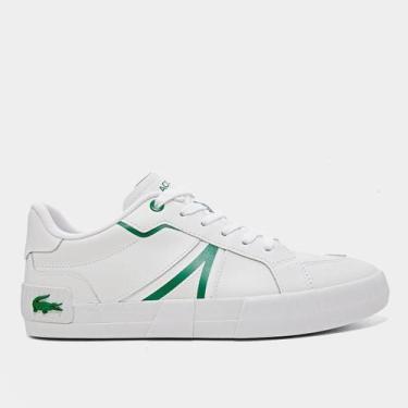 Imagem de Tênis Lacoste L004 Feminino, Branco, Verde, 35