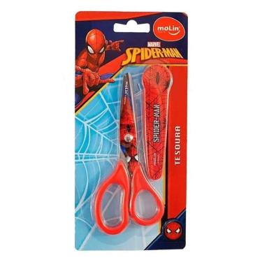 Imagem de Tesoura Escolar Infantil Spider Man 16080 - Molin