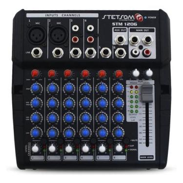 Imagem de Mesa De Som Automotivo Stetsom Stm1206 6 Canais 4 Eq Band