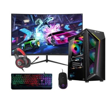 Imagem de Computador Gamer Ryzen 7 5700g 32gb Ram ssd 480gb RTX 2060 Monitor 23"