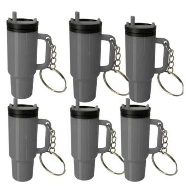 Imagem de Kit Chaveiros Estilo Copo Rosqueável  Acessório Criativo para Bolsas, 