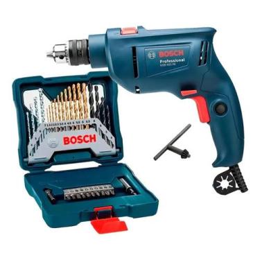 Imagem de Furadeira Industrial Impacto Rev 450w Gsb 450 Re Bosch + Kit, 110V