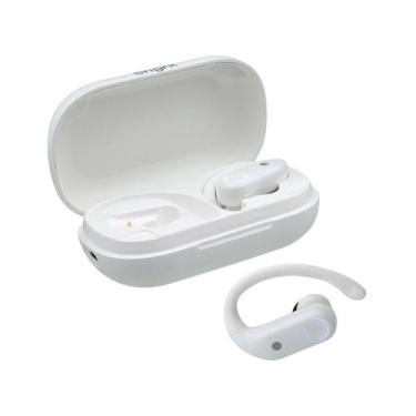 Imagem de Fone Sem Fio Bluetooth Sport Resistente Água Branca Bright, Branco