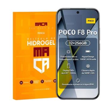Imagem de Película Hidrogel Frontal Mi Poco F8 ProTransparente/ Fosca - MACA, Fo