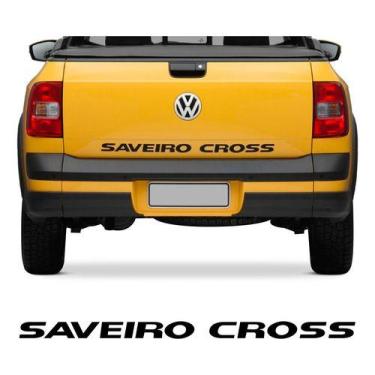 Imagem de Adesivo Tampa Traseira Saveiro Cross G5 2011 2012 2013 Preto - onl