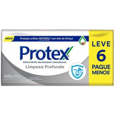 Imagem de Sabonete Protex Limpeza profunda 85g Leve06 Pague05, 510g - 6 sabonete