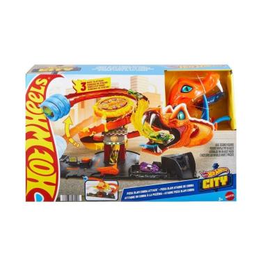 Imagem de Pista Hot Wheels Ataque De Cobra Vs Pizzaria Htn81