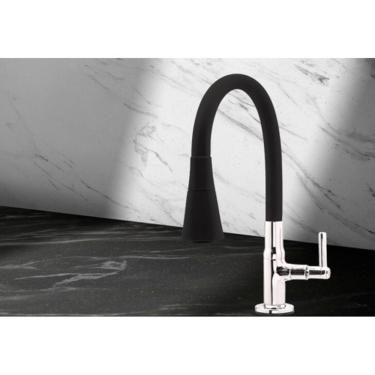 Imagem de Torneira para Cozinha Torneira Flexível de Bancada 1-4 de Volta em Plástico ABS com Bic...