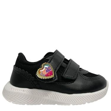 Imagem de Tênis Infantil Molekinha Preto Com Velcro Baixo 2723222-Feminino