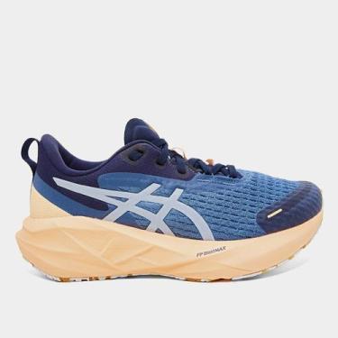 Imagem de Tênis Asics Novablast 5 Lite Show Feminino, Prata, Laranja, 40