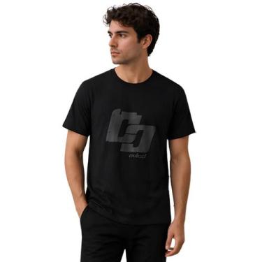 Imagem de Camiseta Masculina Logo Marmorizada Colcci, Preto, G