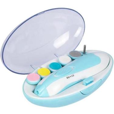 Imagem de Kit Lixa de UNHA Bebe e Infantil Eletrica a Pilha com Estojo - Pimpolh