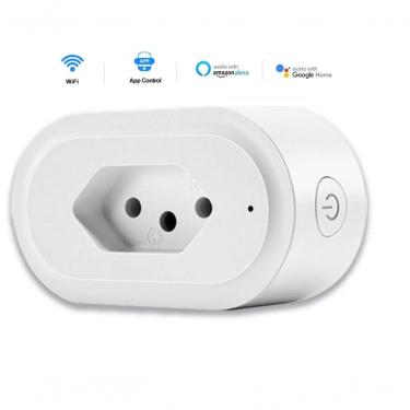 Imagem de Tomada Inteligente Wi-fi Temporizador Monitor De Consumo Controle App Alexa Google Assi...
