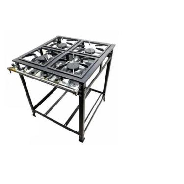 Imagem de Fogão Industrial 4 Bocas 40x40 AP P8 Leona