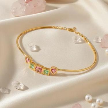 Imagem de Colar dourado Choker Zircônia Banhado Ouro Zarpellon