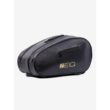 Imagem de Raqueteira Zeiq Hummel Black Gold Cor:Preto, Preto