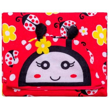 Imagem de Toalha Estampada Com Capuz 67 cm x 90 cm - BABY JOY, Joaninha
