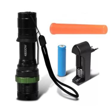 Imagem de Lanterna Led Recarregável Q5 Cree Tática Com Bastão  - Power Style