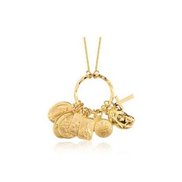 Imagem de Colar Prata Presépio Com Santos 70cm - Banhado A Ouro 18k - Di Roma
