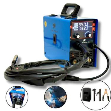 Imagem de Máquina Solda Inversora 3 Em 1 Mig Sinérgica Tig Lift Mma 130a 220v Pr