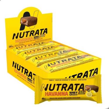 Imagem de Barra de Proteína Whey Grego Havanna 40g 12 Unidades Nutrata, Doce de 